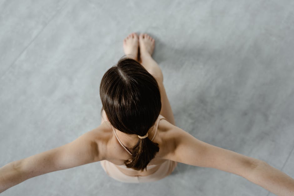 Yoga class with instructor